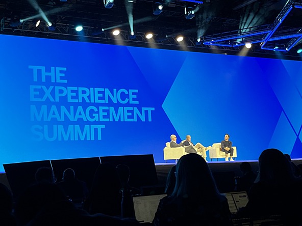 Ed Bastian and Steve Squeri in conversation at Qualtrics X4 conference